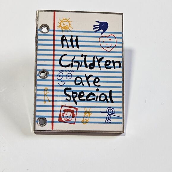 Vintage All Children Are Special The Education People 1996 Teacher Notepad Pin - Picture 10 of 10